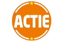 STICKERS 'ACTIE' 28mm 500st/rol